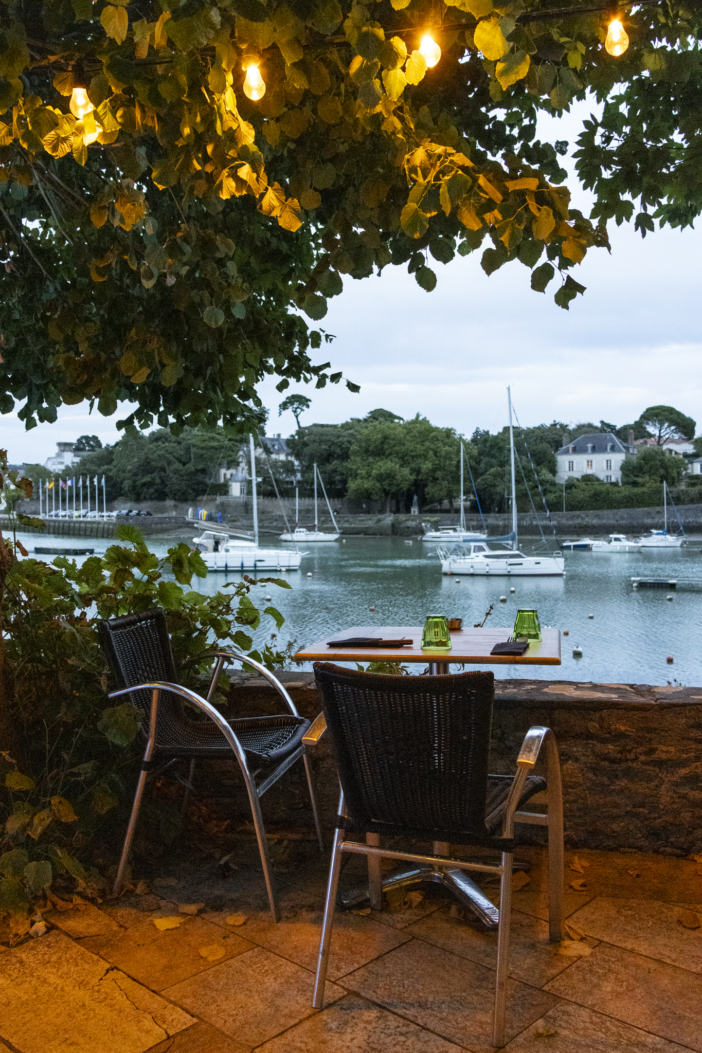 Vue depuis la terrasse de Ànatà à Pornic
