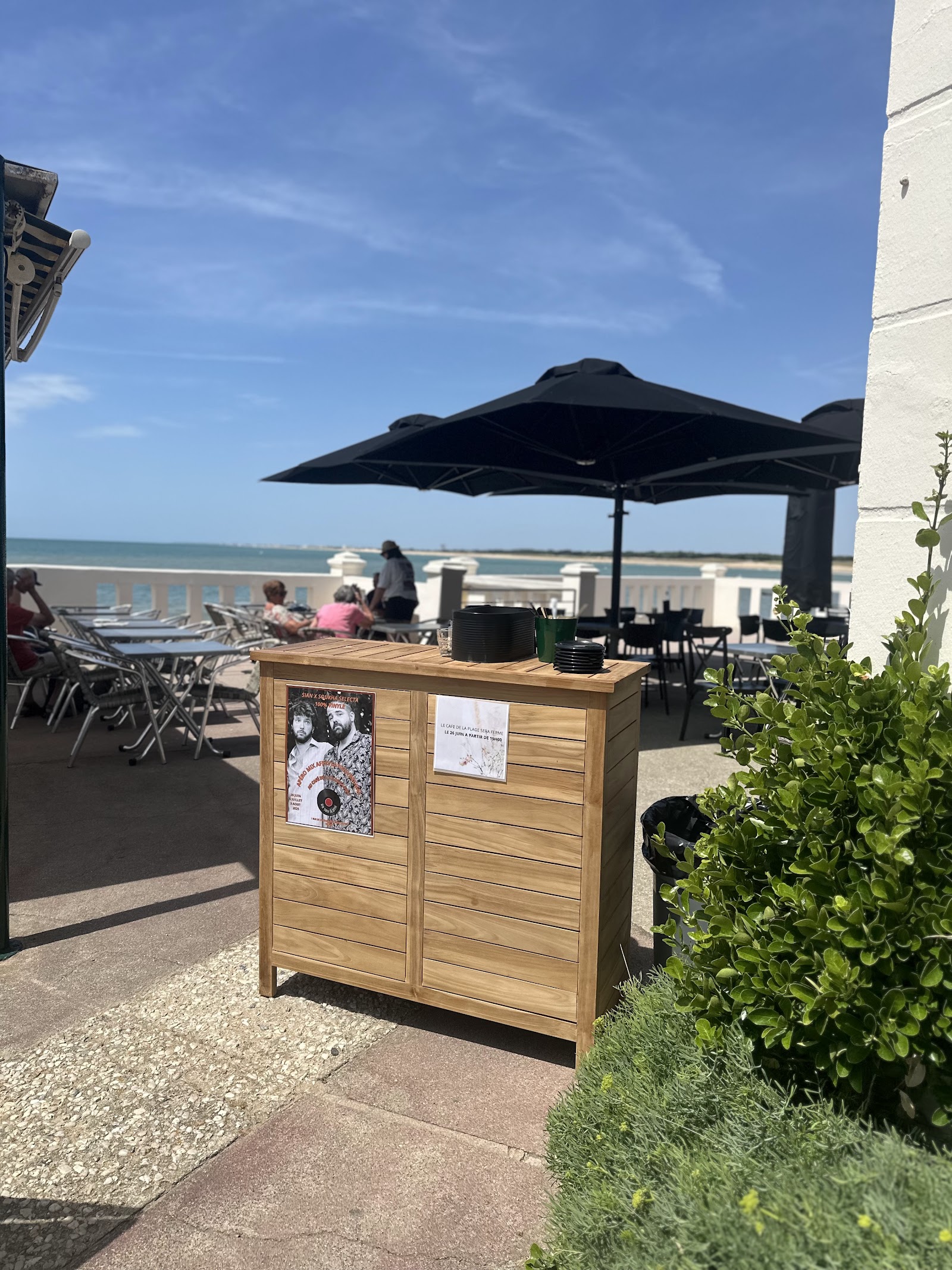 Terrasse du Café de la Plage à Saint-Hilaire-de-Riez