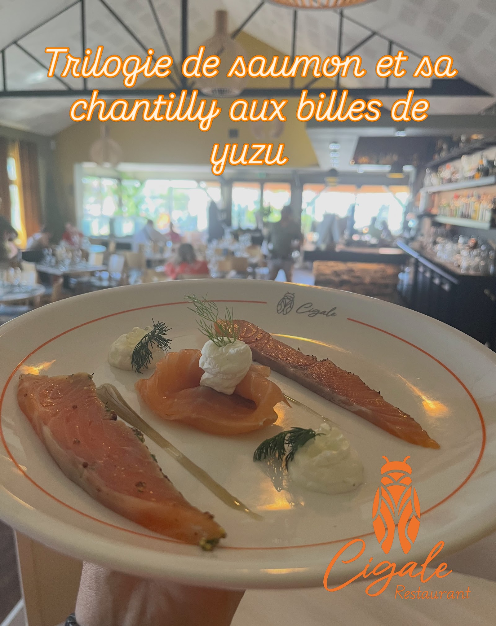 Assiette servie chez Cigale à Jard-sur-Mer