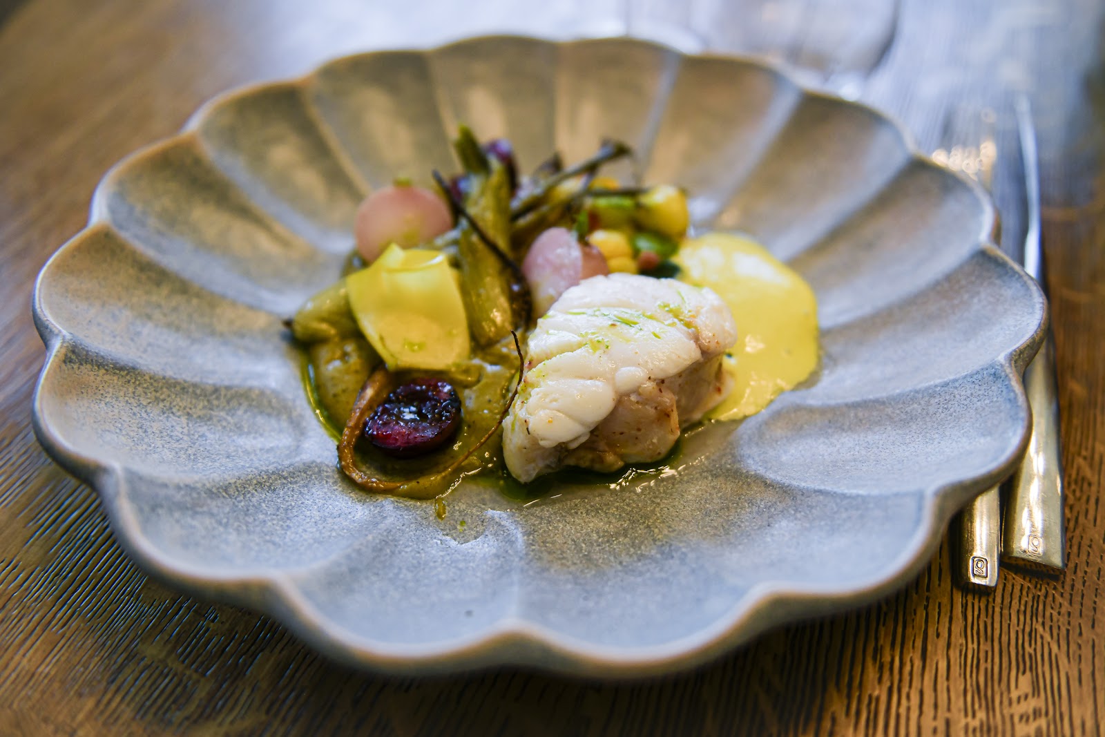Assiette du restaurant du Domaine les Clayères à Talmont-Saint-Hilaire