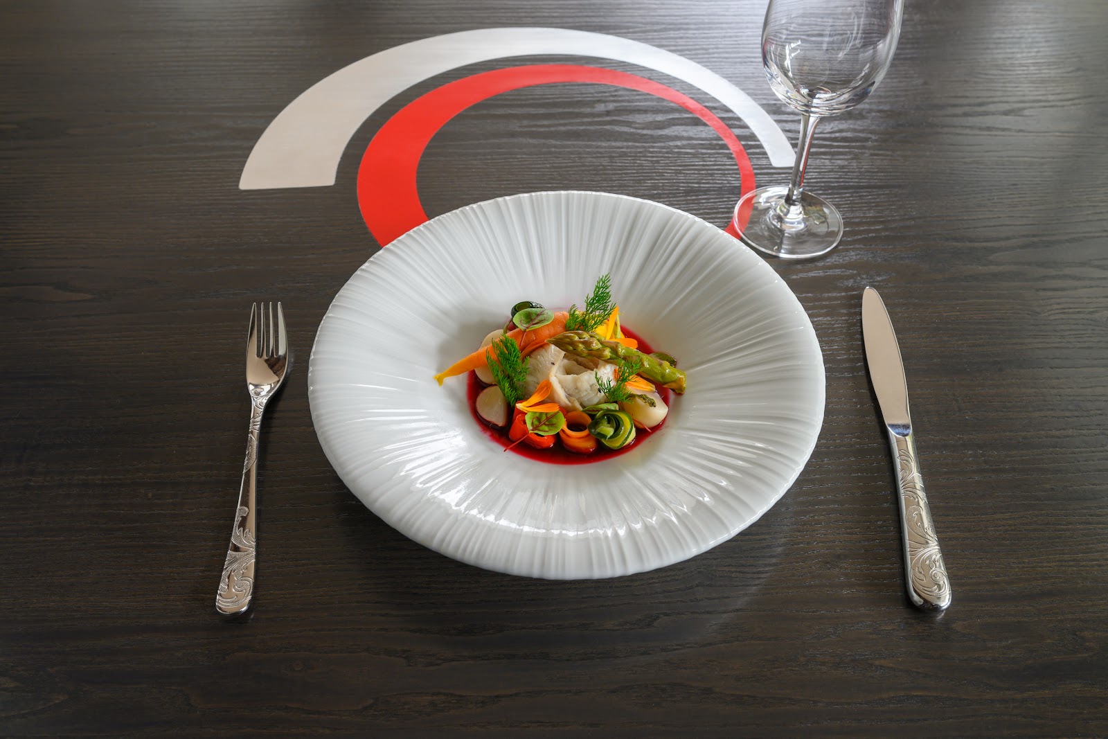 Assiette servie chez La Vieille Forge à Mesquer