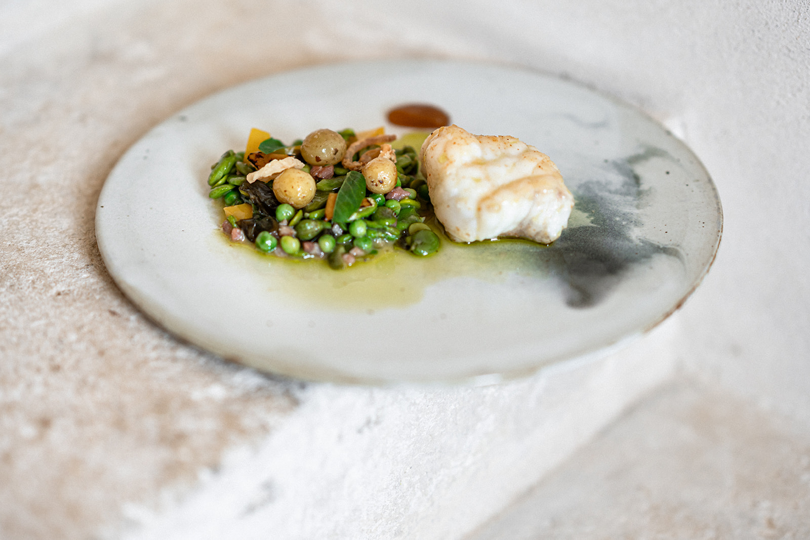 Assiette servie chez Le Manoir de la Mortière aux Sables-d'Olonne